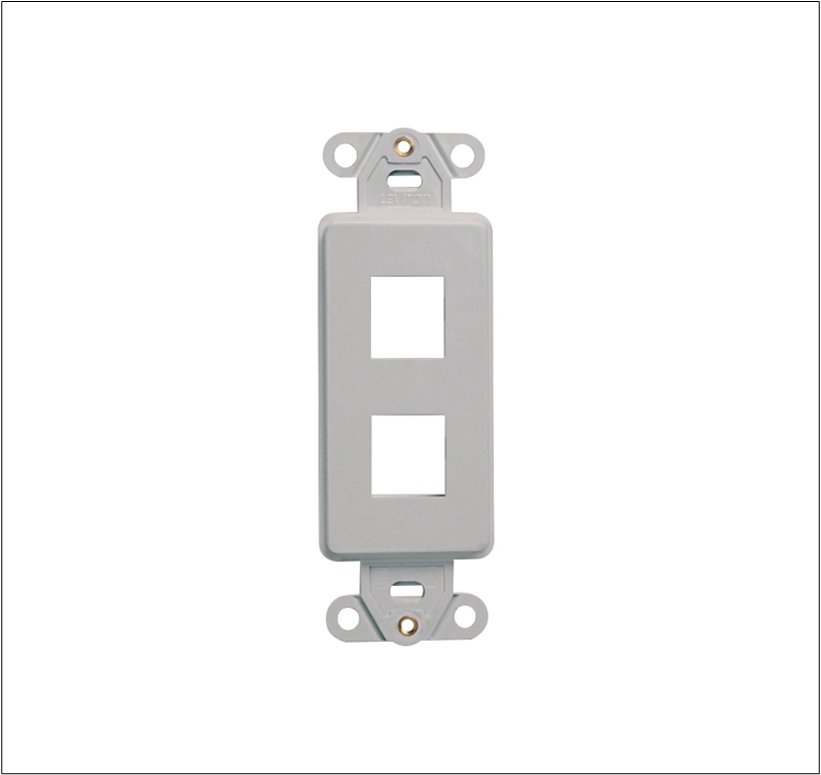 2 Port Keystone Jack Insert for Security Wall Plate
