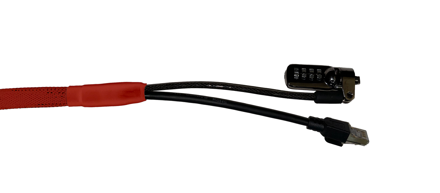 Standard Cat 8 Security Cable (Red)
