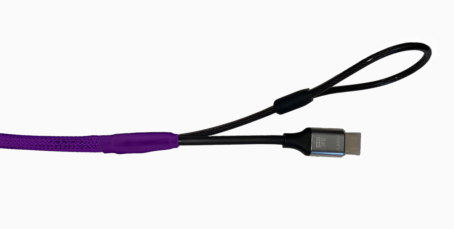 Single Lock (w/Loop) HDMI Security Cable (Purple)