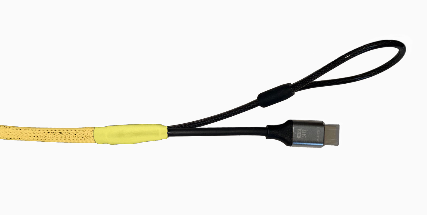 Single Lock (w/Loop) HDMI Security Cable (Yellow)