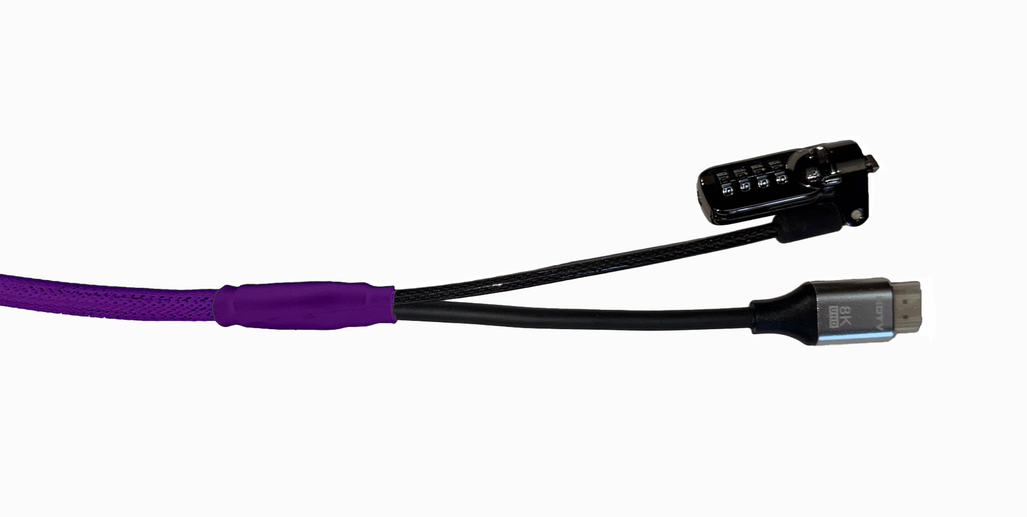 Standard HDMI Security Cable (Purple)