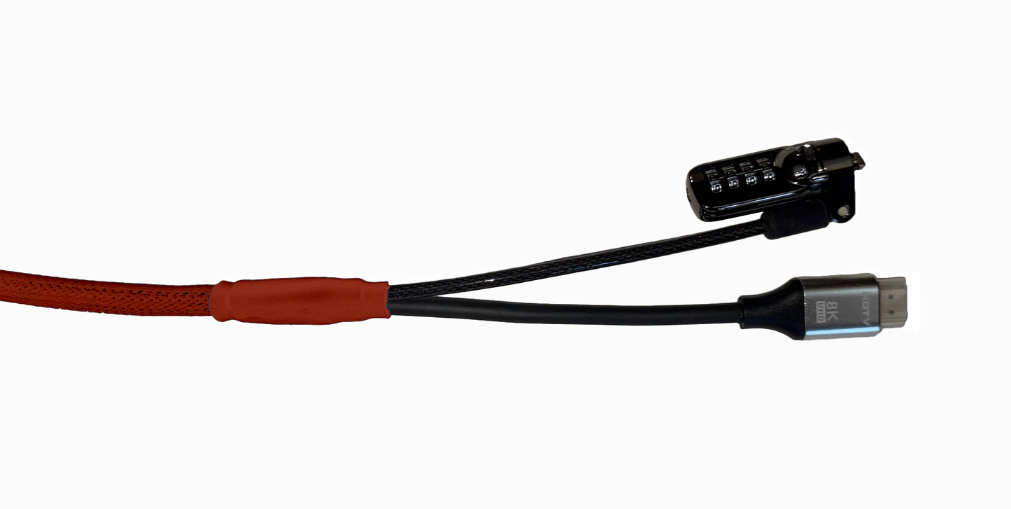 Standard HDMI Security Cable (Red)
