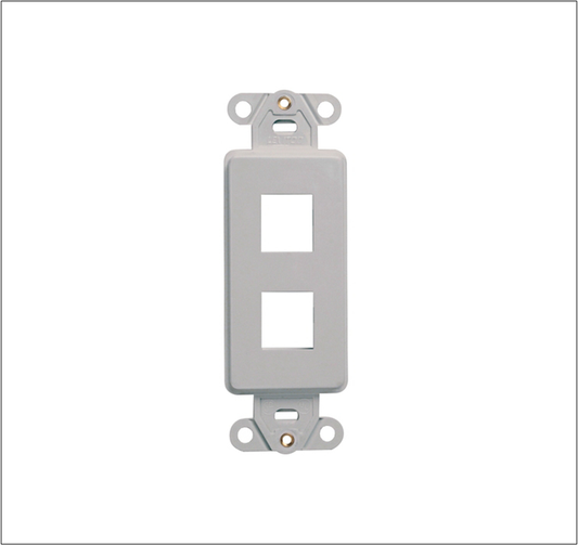 2 Port Keystone Jack Insert for Security Wall Plate