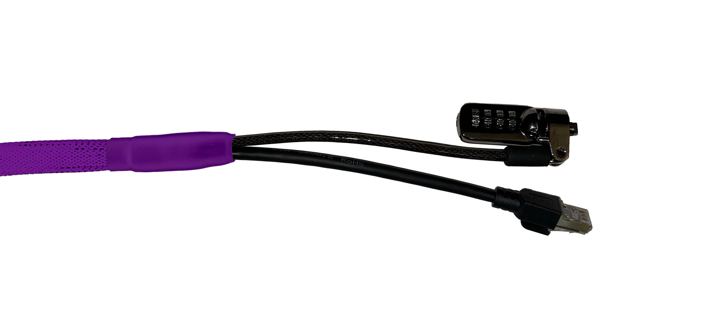 Standard Cat 8 Security Cable (Purple)