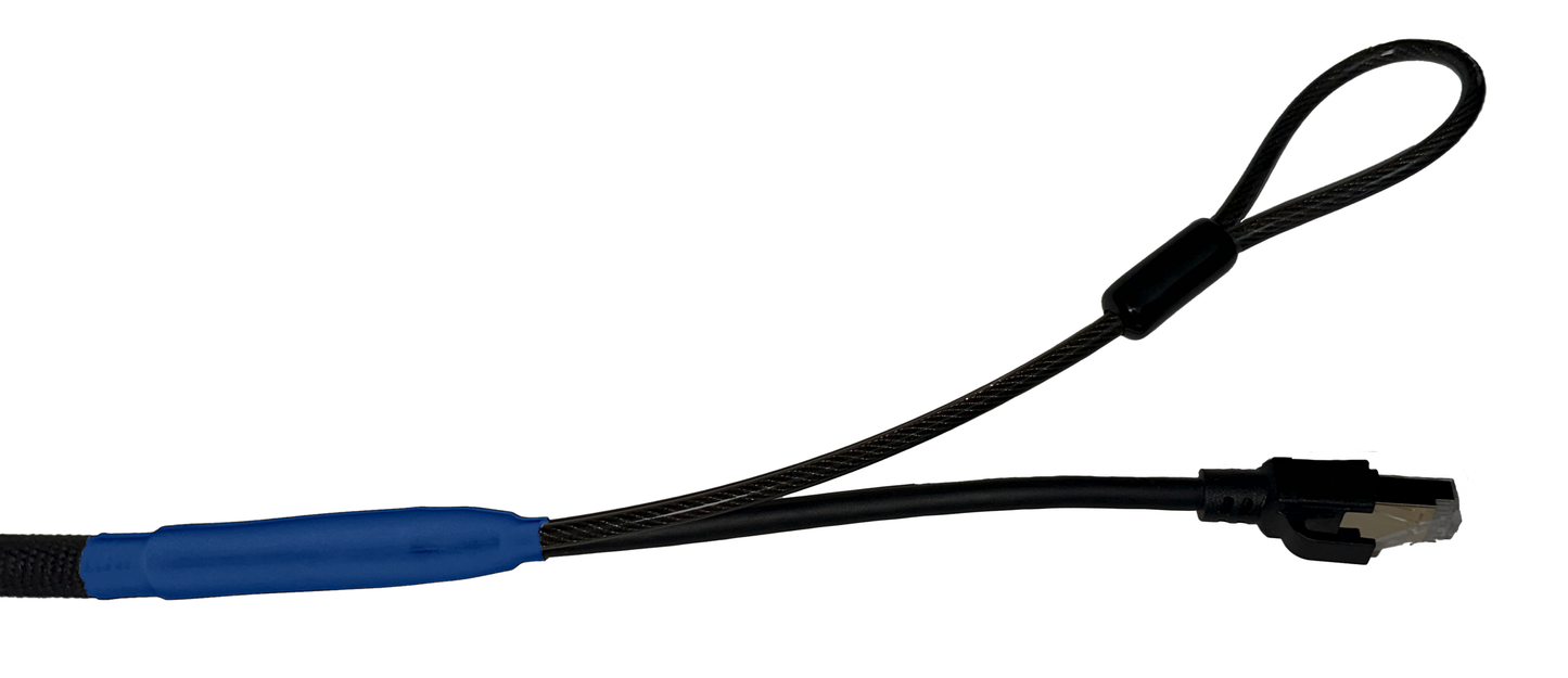 Single Lock (w/Loop) Cat 8 Security Cable