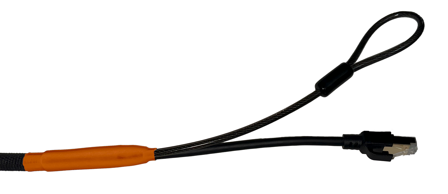 Single Lock (w/Loop) Cat 8 Security Cable