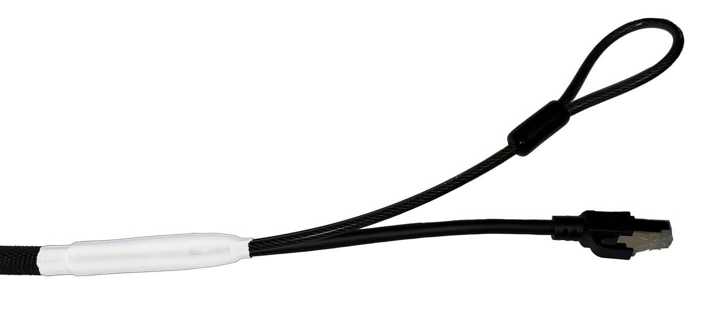 Single Lock (w/Loop) Cat 8 Security Cable
