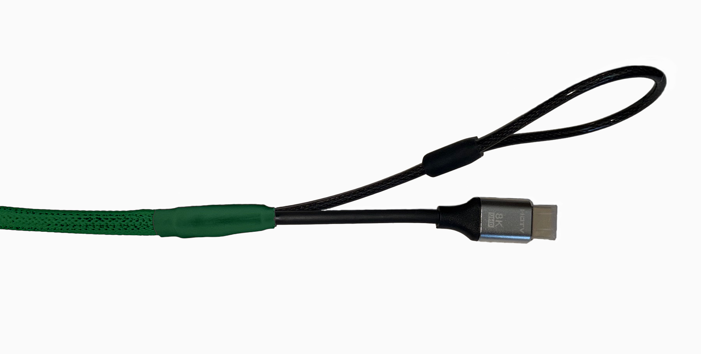 Single Lock (w/Loop) HDMI Security Cable (Green)