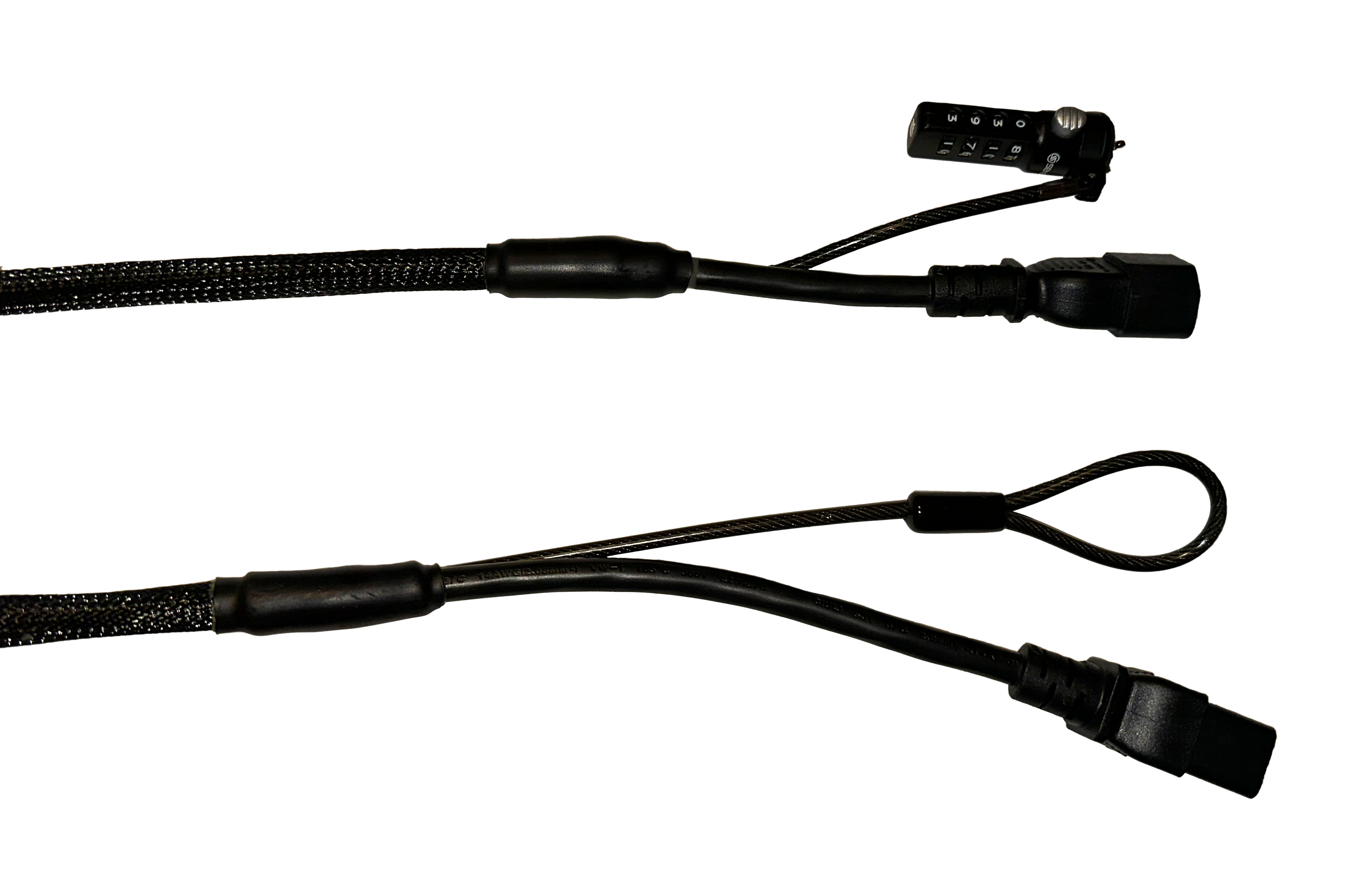 Single Lock (w/Loop) Power Security Cable C14 to C19 (Black) – Secure ...