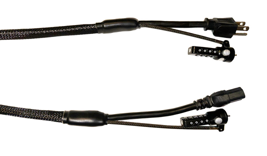 Standard Power Security Cable NEMA 5-15P to C15 (Black)