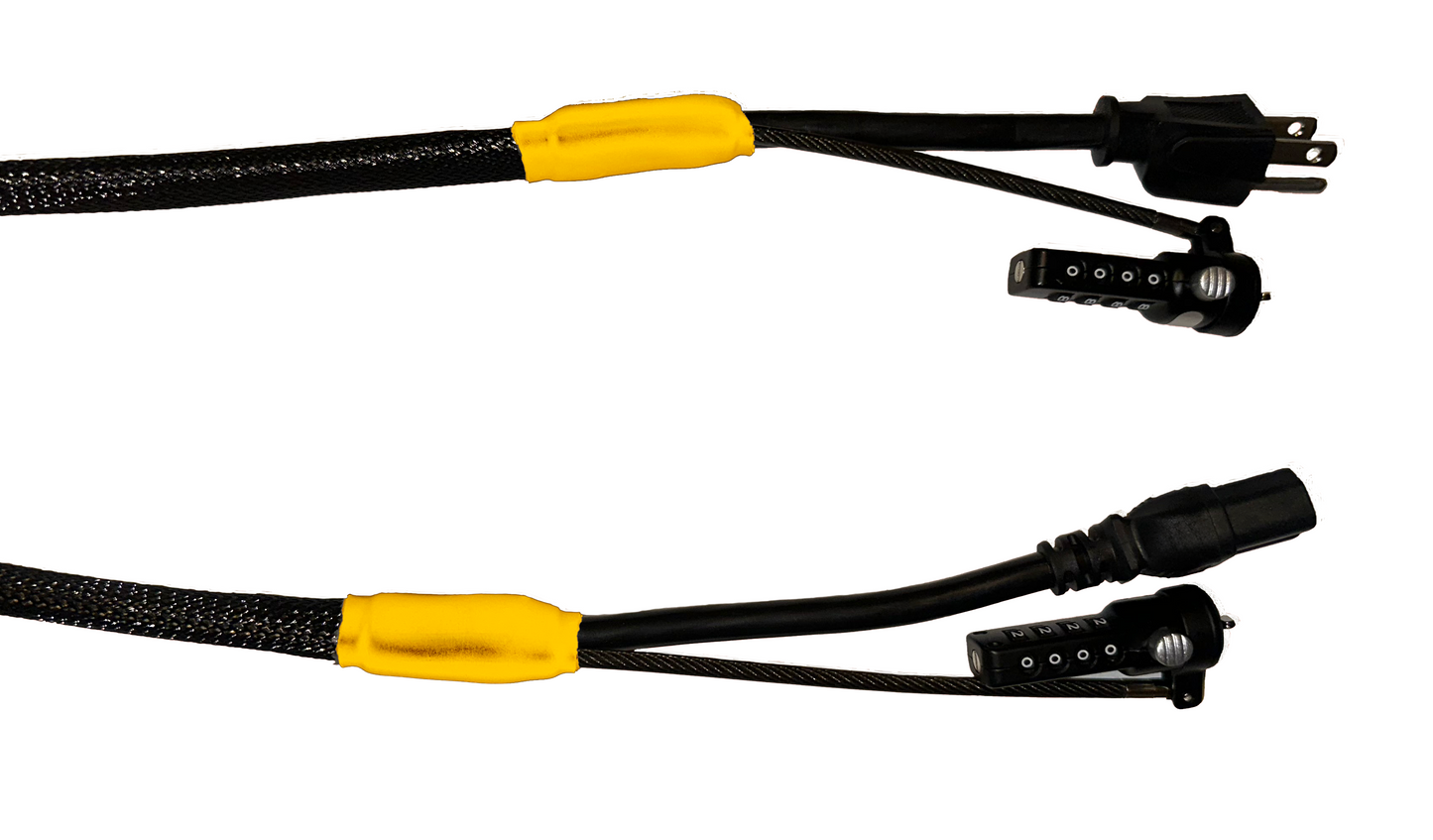 Standard Power Security Cable NEMA 5-15P to C15 (Black)